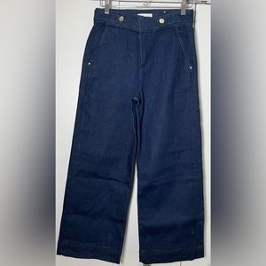 Wide legged crop denim from the LOFT
